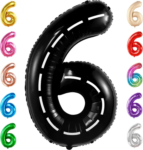 Vista 110 de KatchOn Globo negro del número 1 de 40 pulgadas, globo de feliz cumpleaños