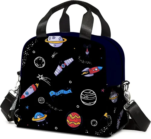 Vista 15 de Bolsa de almuerzo de fútbol con aislamiento, bolsa de comida de gran capacidad para niños, mujeres y hombres, bolsa enfriadora, impermeable, correa