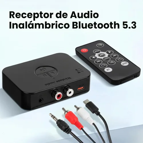 Vista 3 de M2R Bluetooth 5.4 Receptor de audio 0.14 in RCA adaptador Bluetooth para receptor de audio estéreo inalámbrico/unidad flash USB/NFC Conexión de un