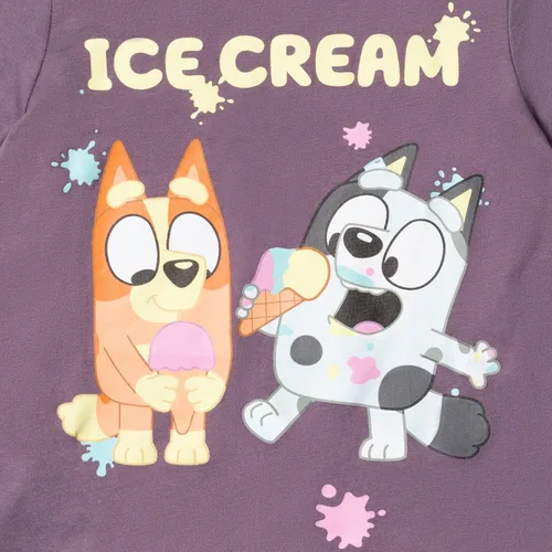 Vista 8 de Bluey Paquete de 3 camisetas para niños para verano, paquete de 3 camisetas de algodón para niños