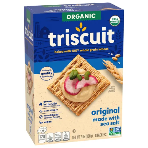 Vista 15 de Triscuit Galletas originales orgánicas) sin OMG, 7 onzas (paquete de 6)