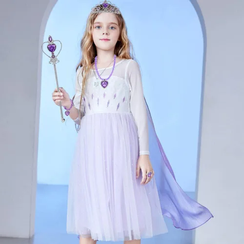 Vista 4 de Princesa Rapunzel - Accesorios de vestir para niñas, fiesta de cumpleaños, Halloween, Navidad, disfraz