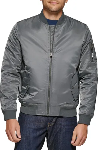 Vista 16 de Levi's MA-1 Flight chamarra satinada sin relleno para hombre