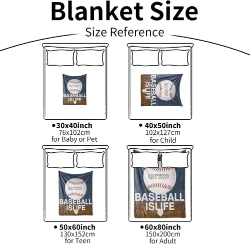 Vista 3 de Manta suave personalizada para bebés: manta de diseño de béisbol personalizada para niños con nombre y número, regalos de ropa de cama para bebés