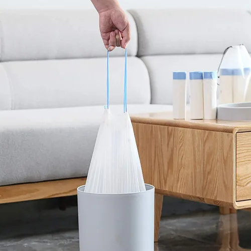 Vista 2 de Charmount - Bolsas de basura de 4 galones con cordón, bolsas de basura pequeñas para baño, cocina, dormitorio, oficina, 60