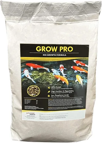 Vista 10 de HALF OFF PONDS Grow Pro Koi Fish Food - Pellets flotantes de 10 libras, tamaño de 0.118 in, alimento para peces dorados para estanques, 40%
