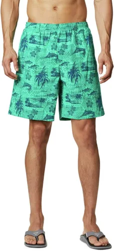 Vista 45 de Columbia Super Backcast - Pantalón corto de agua para hombre Impresión de tinte negro