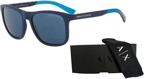 Vista 3 de Armani Exchange AX4049SF Square Sunglasses For Men BUNDLE with Designer iWear Complimentary Eyewear Care Kit