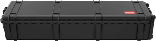 Vista 9 de Regetek Funda impermeable con ruedas de 53.5 x 16.5 x 10.5 pulgadas, con espuma/ruedas/3 asas grandes para cámara, herramienta, equipo, IP67, a