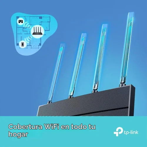 Vista 5 de TP-Link Archer AX12 WiFi6 Router AX1500 1xGb WAN