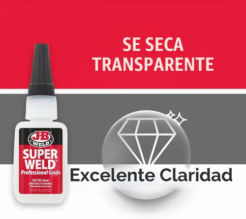 Vista 7 de J-B Weld Superglue 20g Paquete de 2 - SuperWeld Grado Profesional