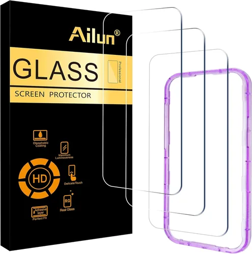 Vista 10 de Ailun - Protector de pantalla Apple iPhone 11 Pro/iPhone Xs/iPhone X, pantalla de 5.8 pulgadas, vidrio templado 2.5D, para la mayoría de las fundas