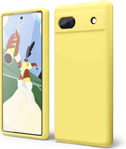 Vista 176 de oakxco para Google Pixel 6A Funda de teléfono de silicona líquida, diseño estético lindo y delgado para mujer y niña, cubierta de gel suave, lisa