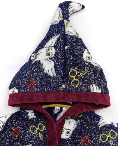 Vista 5 de Harry Potter Albornoz Niños Rojo O Azul Opciones Pijama Bata