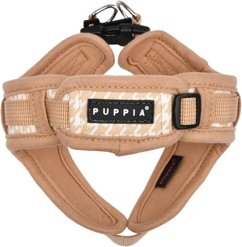 Vista 3 de Puppia Arnés para perro tipo X de primavera y verano, beige_egon, talla S