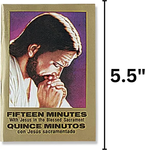 Vista 2 de Needzo Membrillo Minutos con Jesús Sacramentado Edición bilingüe, libro de oración devocional diario diario, 5.5 pulgadas