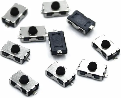 Vista 2 de HALONE 1000PCS NO Micro Switch Normally Closed 3 * 6 SMD Touch Silica Gel Button Keys Interrupteur 4 * 6 NC Soft Button SMD (Color : Normally Closed)