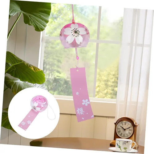 Vista 4 de Campana de viento de forma encantadora única campana de viento decorativa Serenity Bell para el hogar dic