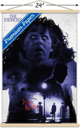 Vista 3 de Trends International The Exorcist - Póster de pared con marco magnético con texto en inglés «I'm Not Regan»