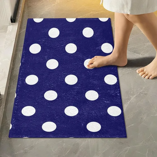 Vista 11 de Tapete de baño a cuadros de tablero de ajedrez, suave, absorbente, lavable, tapete de baño para piso de baño, tapete de baño antideslizante