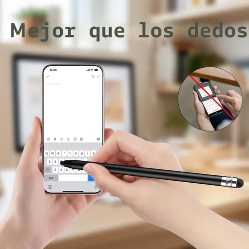 Vista 9 de Digiroot - Lápiz capacitivo para pantalla táctil, 4 lápices capacitivos para iPad, alta sensibilidad y precisión, apto para iPhone/iPad Pro/tabletas