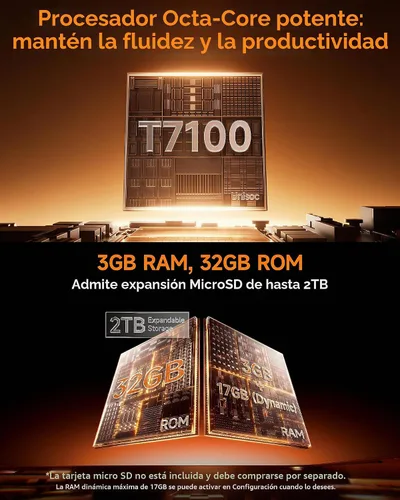 Vista 5 de Ulefone Note 23 4G Unlocked Smartphone Android 16 Go, 3GB RAM+32GB, 5000mAh Black