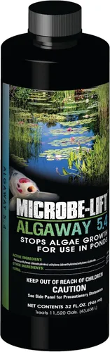 Vista 6 de MICROBE-LIFT ALGA08 Algaway 5.4 Tratamiento de control de algas para estanques y jardines acuáticos, seguro para peces koi, peces dorados, plantas