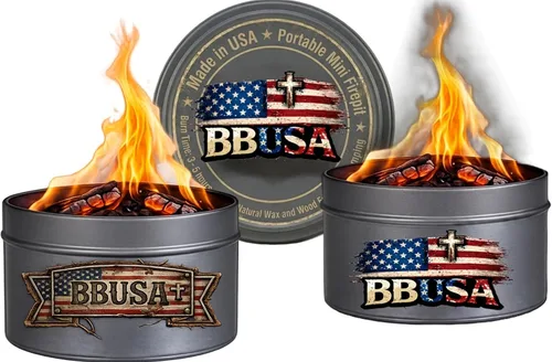 Vista 11 de Campfire in a Can - Made in USA - Portable Mini Fire Pit for Marshmallows & S’Mores - Hiking, Backpacking, Hunting, Fishing & Camping - Tactical