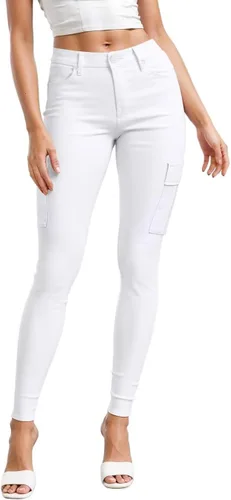 Vista 12 de Hybrid & Company - Pantalones ultraelásticos para mujer, cómodos y ajustados, para el trabajo y ocasiones informales Negro
