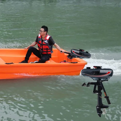 Vista 6 de Motor fueraborda de alta velocidad, resistente, inflable, para lancha de pesca