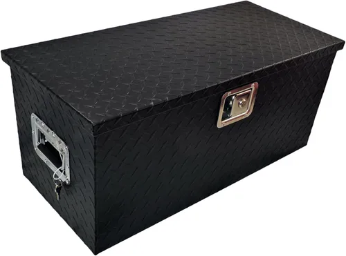 Vista 5 de Polaris Ranger and General Lock and Ride - Caja de herramientas de aluminio para ATV UTV de 24 pulgadas, color negro, ajuste universal