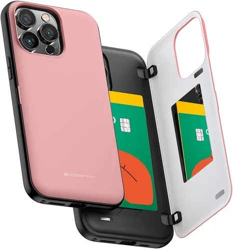 Vista 76 de GOOSPERY Parachoques magnético para puerta compatible con iPhone 15, funda con tarjetero, cartera con cierre magnético automático, protector de Azul