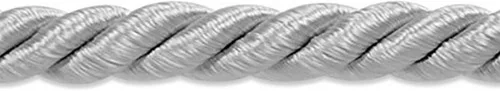 Vista 50 de Expo International Wanda - Borde de cable trenzado, 20 yardas/3/16, gris Arándano