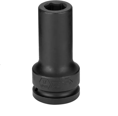 Vista 2 de Jetech - Llave de vaso de impacto profundo de 3/4 pulgadas con diseño de 6 puntos, aleación de acero cromo molibdeno tratada térmicamente, métrica