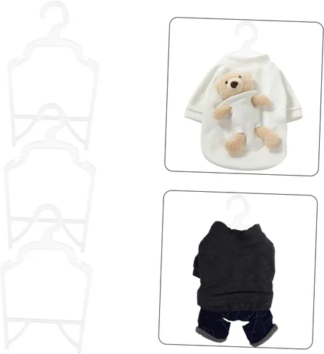Vista 2 de Cabilock Perchas de ropa para mascotas, 20 unidades, para perros, soportes de ropa para perros, ligeros, compactos, para organizar el almacenamiento