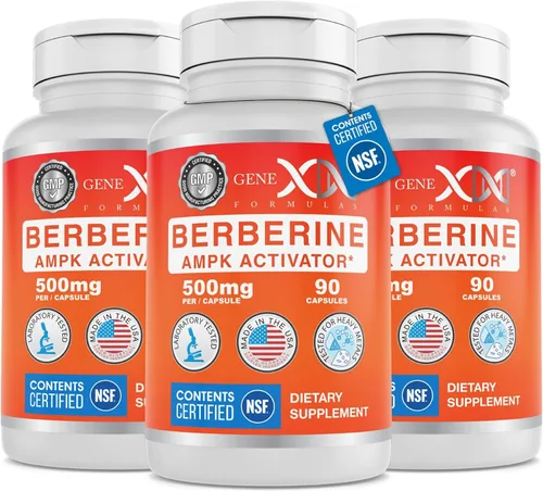 Vista 10 de Genex Formulas Berberina HCl 500 mg (90 cápsulas) – Certificado NSF para seguridad, calidad y precisión de etiquetado – Apoya la salud inmunológica