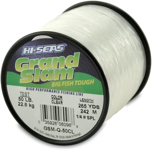 Vista 29 de HI-SEAS Línea de pesca de monofilamento Grand Slam - Fuerte y resistente a la abrasión en transparente, rosa, verde, azul humo, amarillo Amarillo