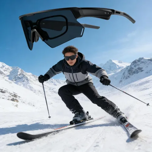 Vista 9 de Blackview - Lentes de sol Bluetooth, protección UV400, micrófono y altavoces integrados, compatible con asistente de voz, Bluetooth 5.4, lente D2