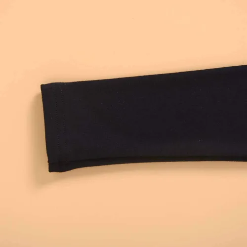 Vista 5 de Mubineo Camiseta básica de algodón de manga larga con cuello alto y cuello alto para bebé niña