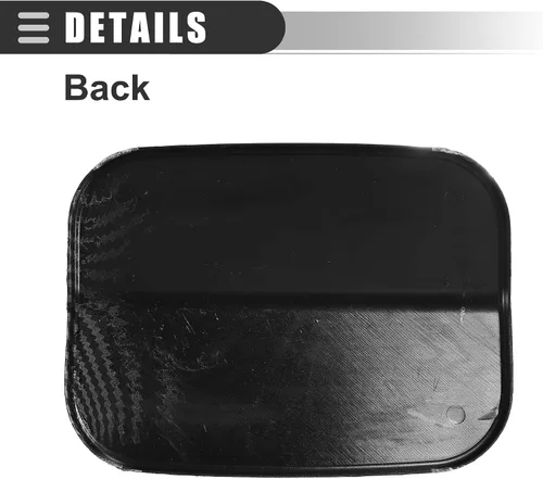 Vista 7 de Motoforti Cubierta de puerta de gas para depósito de combustible, para Dodge Charger 2015-2021, plástico, patrón de fibra de carbono, color negro