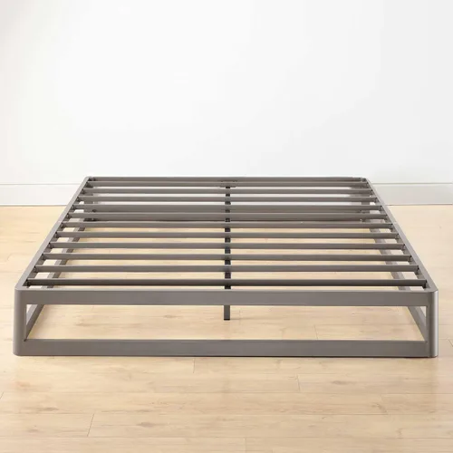 Vista 4 de Somier de cama individual Mellow 255 cm, con base de colchón de láminas de acero resistente Gris