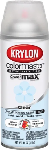 Vista 15 de Krylon K05160202 ColorMaster Pintura + imprimación, plana, negro, 12 onzas