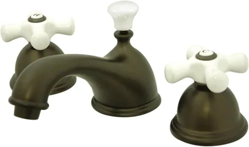 Vista 13 de Kingston Brass KS3967PX Grifo de baño extendido de 8 pulgadas, latón cepillado, 18.38 x 9.94 x 1.75 Cobrizo cepillado