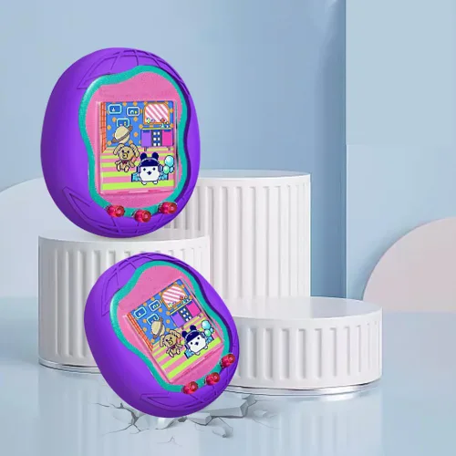 Vista 3 de Silicone Protective Case for Tamagotchi Uni (2023) Virtual Pet Machine, Soft Sleeve Cover Anti-Fall Anti-Scratch Pet Game Console Case with Finger