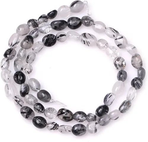 Vista 28 de HAAMIIQII - Cuentas sueltas de cristal de amatista púrpura natural de 5-8 mm, pequeñas, irregulares, en forma libre, pulidas, para hacer joyas, 38