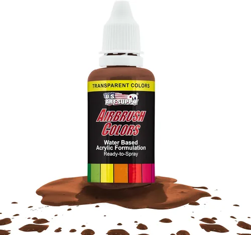 Vista 15 de U.S. Art Supply Pintura acrílica transparente Chartruesse para aerógrafo, 8 onzas, lista para rociar, pintura con pincel de aire para uñas, modelos