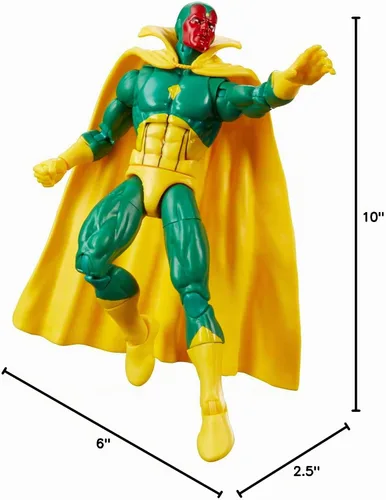 Vista 10 de Marvel Legends Series Vision, Comics Figura de acción coleccionable de 6 pulgadas