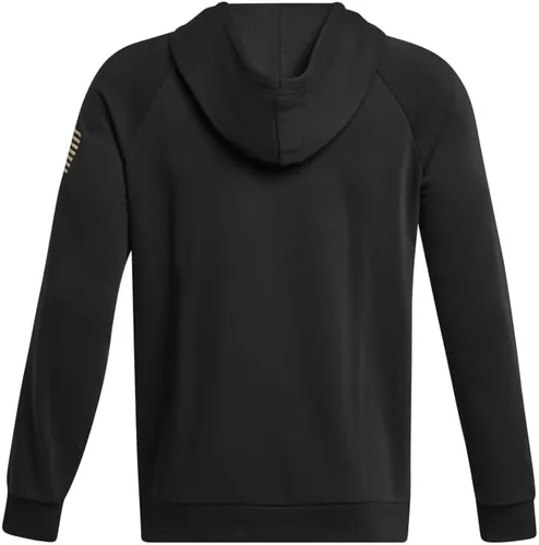 Vista 6 de Under Armour Freedom - Sudadera con capucha con logotipo de bandera grande para hombre