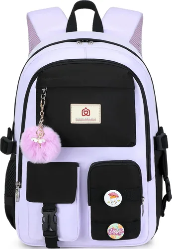 Vista 11 de Hidds Mochilas para laptop de 15.6 pulgadas, mochila escolar para escuela primaria, escuela secundaria, linda mochila antirrobo, mochila de viaje
