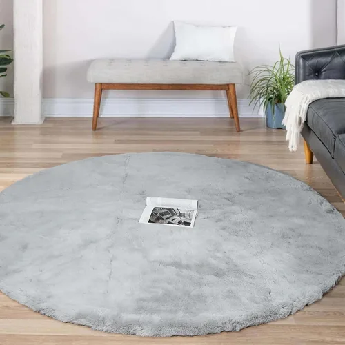 Vista 38 de Latepis Alfombra Pequeña Negra Esponjosa 2x3 pies Manta de Piel Sintética de Conejo Alfombra Suave Lavable Alfombras Peludas Shag para Dormitorio